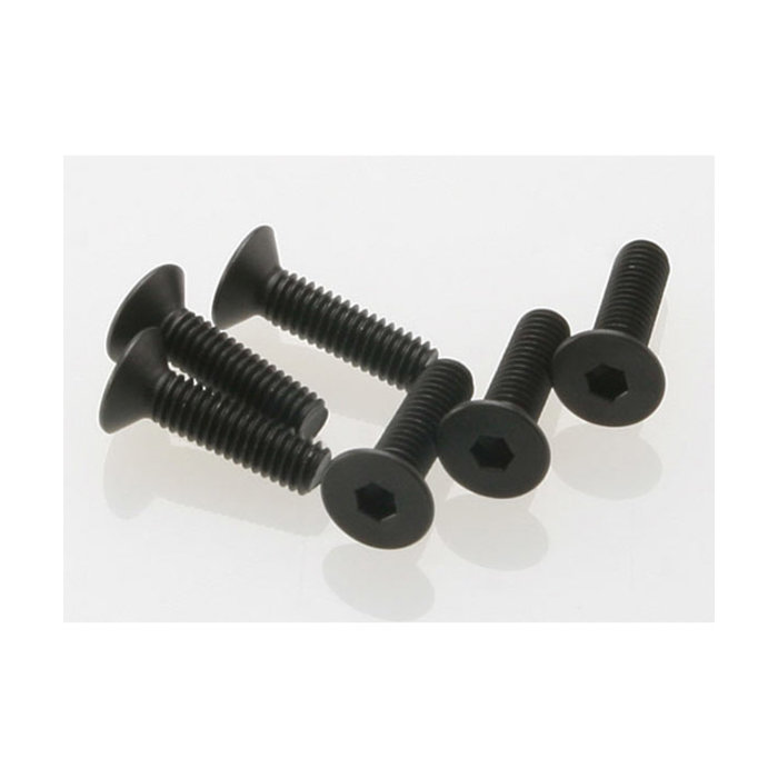 Traxxas 2546 - Screws, 4x15mm countersunk machine (hex drive) (6)