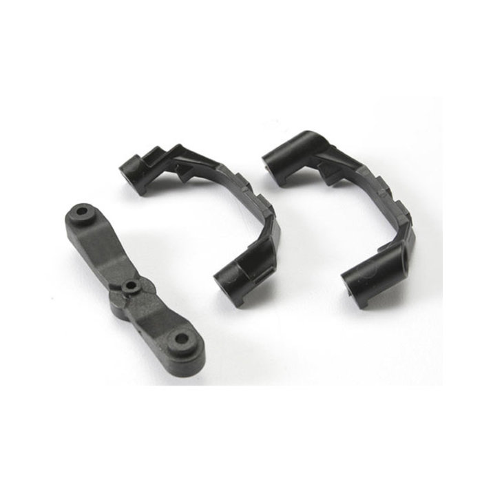 Traxxas 5343X - Mount, steering arm/ steering stops (2) (lower hinge pin retainer) (includes standard and maximum throw steering stops)
