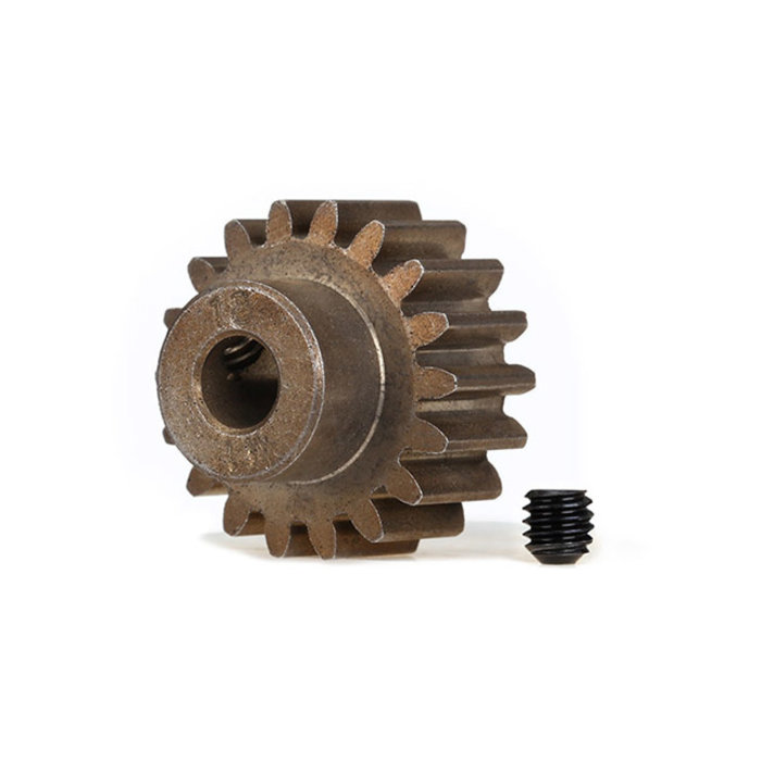 Traxxas 6491X - Gear, 18-T pinion (1.0 metric pitch) (fits 5mm shaft)/ set screw