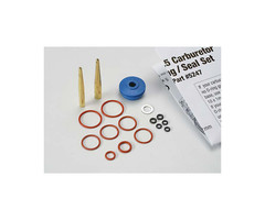 Traxxas 5247 - O-ring and seal set, carburetor/ O-rings: 2x1mm (3), 10x1mm (4), 2.5x1.15mm (2), 6.2x1.2mm (1)/ 5x.9mm O-ring installation tool/ 5.3x7.8x.6mm crush washer (2)/ carburetor dust boot (1) (TRX 2.5, 2.5R)