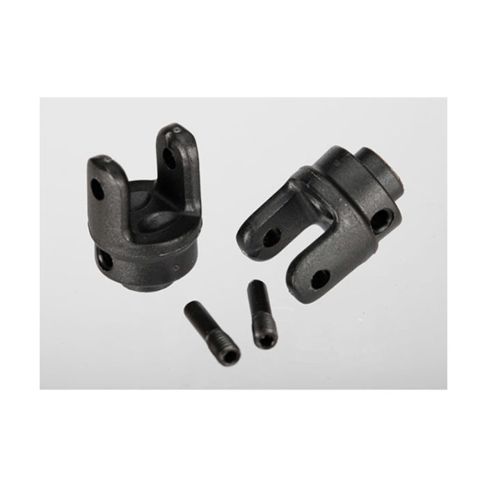 Traxxas 6828X - Differential output yokes, heavy duty (2)/ screw pin (2)