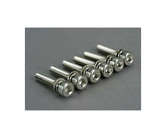 Traxxas 5142 - Screws, 3x15mm cap-head machine (hex drive) (with split and flat washers) (6)