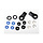 8262 - Rebuild kit, TRX-4® shocks (x-rings, o-rings, pistons, bushings, e clips, rod ends, and travel limiters)