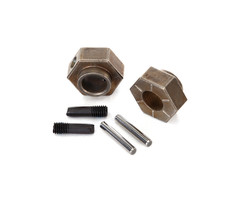 Traxxas 8269 - Wheel hubs, 12mm hex (2)/ stub axle pins (2) (steel)