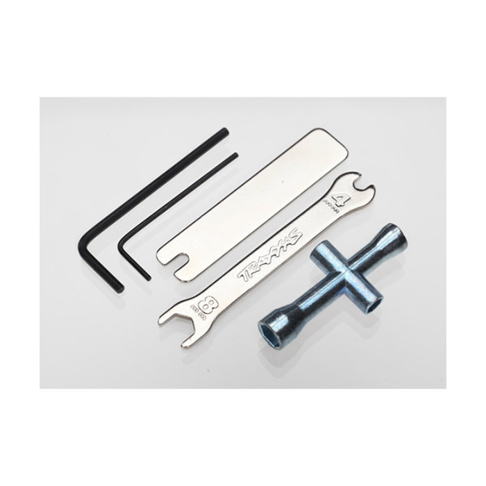 Traxxas 2748R - Tool set (includes 1.5mm hex wrench / 2.0mm hex wrench / 2.5mm hex wrench/ 4-way wrench/ 8mm & 4mm wrench/ U-joint wrench)