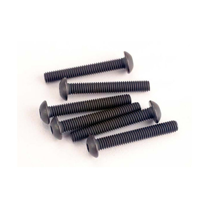 Traxxas 2580 - Screws, 3x20mm button-head machine (hex drive) (6)