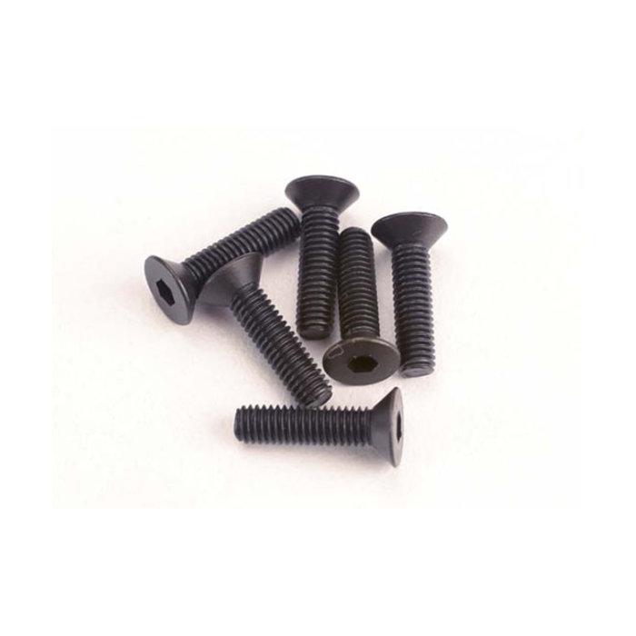 Traxxas 2552 - Screws, 3x12mm countersunk machine (6) (hex drive)