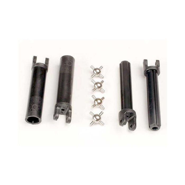 Traxxas 1951 - Half shafts, long truck (external-splined (2) & internal-splined (2)/ metal U-joints (4)