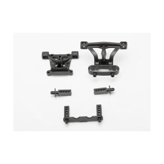 Traxxas 7015 - Body mounts, front & rear/ body mount posts, front & rear