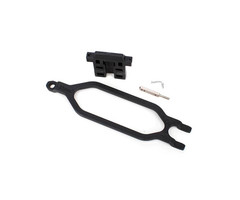 Traxxas 6727X - Hold down, battery/ hold down retainer/ battery post/ angled body clip (allows for installation of taller, multi-cell batteries)