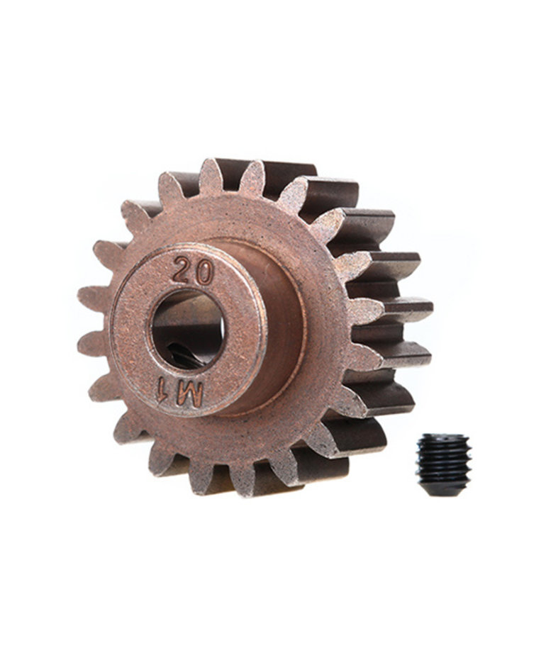 TRAXXAS 6494X - Gear, 20-T pinion (1.0 metric pitch) (fits 5mm shaft)/ set screw