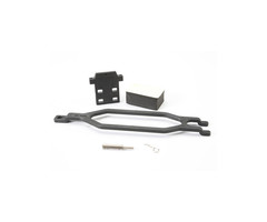 Traxxas 5827X - Hold down, battery/ hold down retainer/ battery post/ foam spacer/ angled body clip (allows for installation of taller, multi-cell batteries)