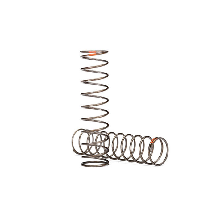 Traxxas 8044 - Springs, shock (natural finish) (GTS) (0.39 rate, orange stripe) (2)