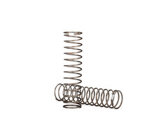 Traxxas 8043 - Springs, shock (natural finish) (GTS) (0.30 rate, white stripe) (2)