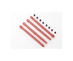 Traxxas 7138 - Toe link, front & rear (molded composite) (red) (4)/ hollow balls (8)