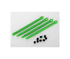 Traxxas 7138G - Toe link, front & rear (molded composite) (green) (4)/ hollow balls (8)