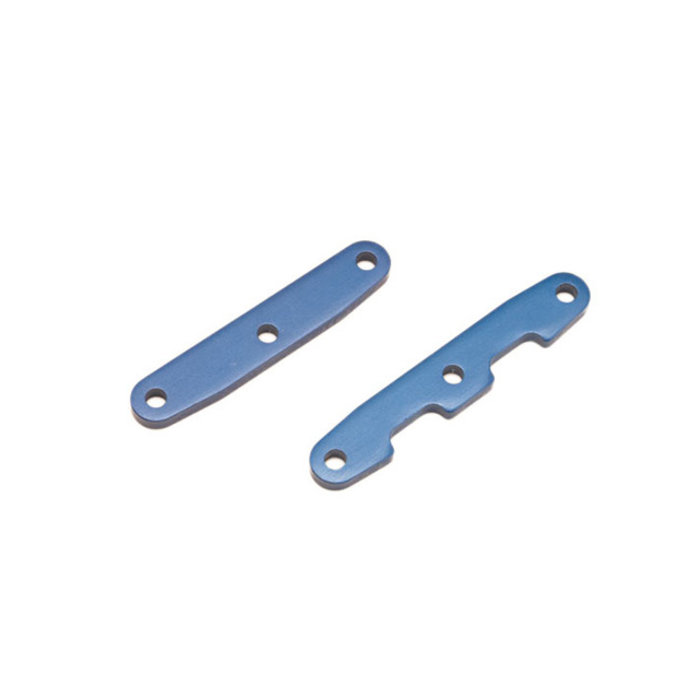 Traxxas 6823 - Bulkhead tie bars, front & rear, aluminum (blue-anodized)