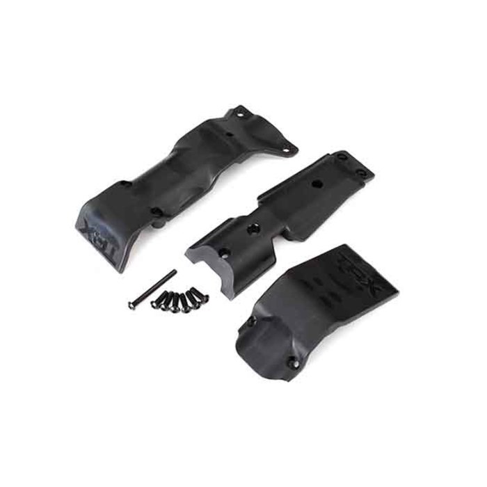 Traxxas 8637 - Skid plate set, front/ skid plate, rear/ 3x10 BCS (6)/ 3x30 BCS (1) (fits #8629 & 8630 bulkheads)