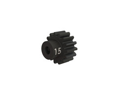Traxxas 3945X - Gear, 15-T pinion (32-p), heavy duty (machined, hardened steel) (fits 3mm shaft)/ set screw