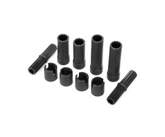 Traxxas 8250 - Half Shafts, Center (internal splined, front (2) & internal splined, rear (2)/ external splined (2)/ pin retainer (4)) (plastic parts only)