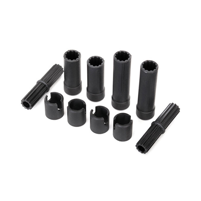 Traxxas 8250 - Half Shafts, Center (internal splined, front (2) & internal splined, rear (2)/ external splined (2)/ pin retainer (4)) (plastic parts only)