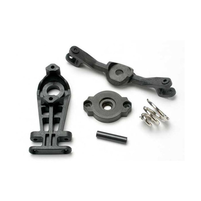 Traxxas 5344 - Steering arm (upper & lower)/ servo saver/ servo saver spring/ steering arm shaft