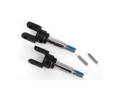 Traxxas 6854X - Stub axles, front, heavy duty (2)/ yokes (2)/ pins (4)