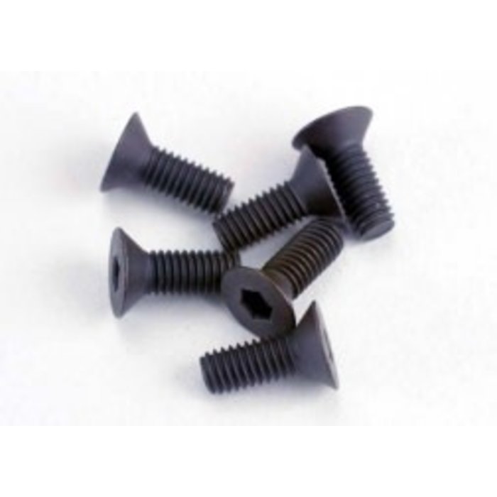Traxxas 2550 - Screws, 3x8mm countersunk machine (6) (hex drive)