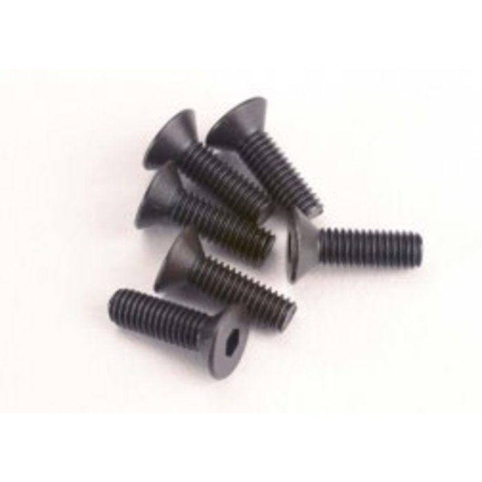Traxxas 2551 - Screws, 3x10mm countersunk machine (6) (hex drive)
