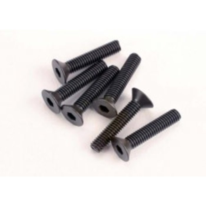 Traxxas 2553 - Screws, 3x15mm countersunk machine (6) (hex drive)