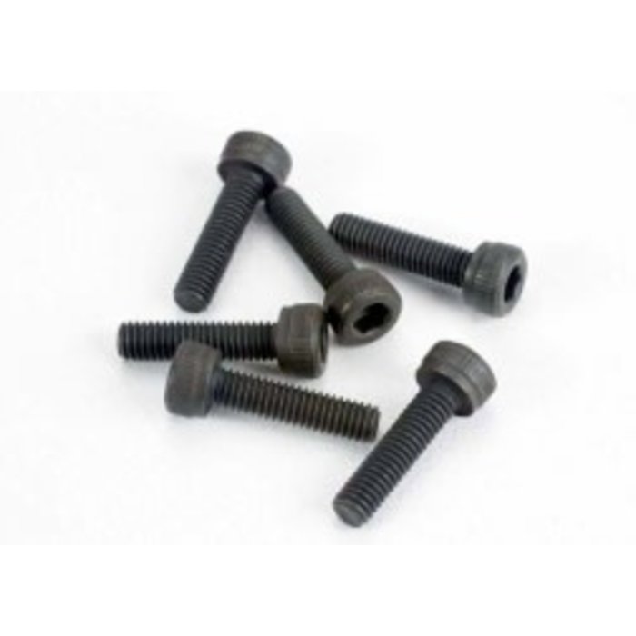 Traxxas 2584 - Head screws, 3x12mm cap-head machine (hex drive) (6) (TRX 2.5, 2.5R, 3.3)