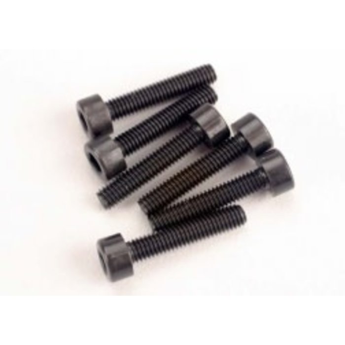 Traxxas 2586 - Head screws, 3x15mm cap-head machine (hex drive) (6) (TRX 2.5)