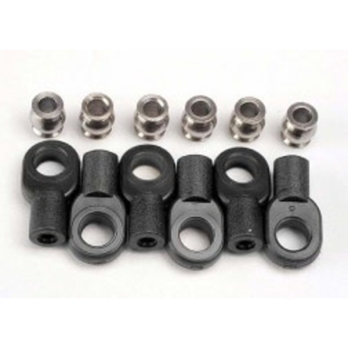 Traxxas 2742X - Rod Ends, short (6)/ hollow balls (6)