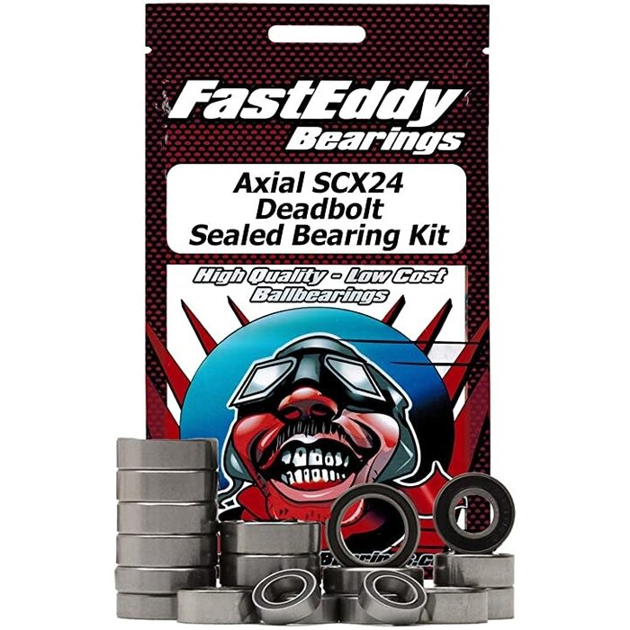 FastEddy Bearings FastEddy - Bearings for The Axial SCX24 Deadbolt Sealed Bearing Kit