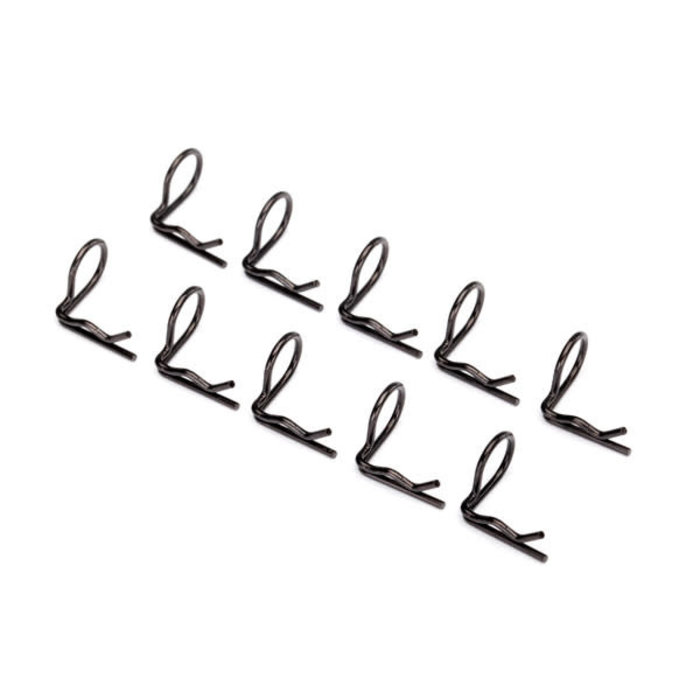 Traxxas 3935A - Body clip (mounting clip), angled, 90-degrees (black) (10)