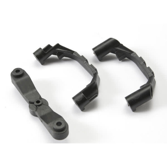 Traxxas 5343X - Mount, steering arm/ steering stops (2) (lower hinge pin retainer) (includes standard and maximum throw steering stops)