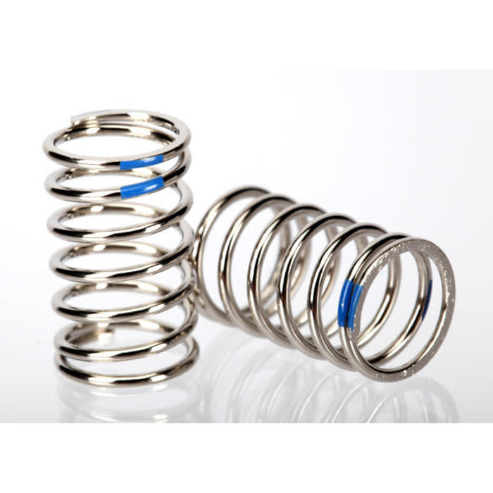 Traxxas 7245A - Spring, shock (nickel finish) (GTR) (2.925 rate, blue) (1 pair)