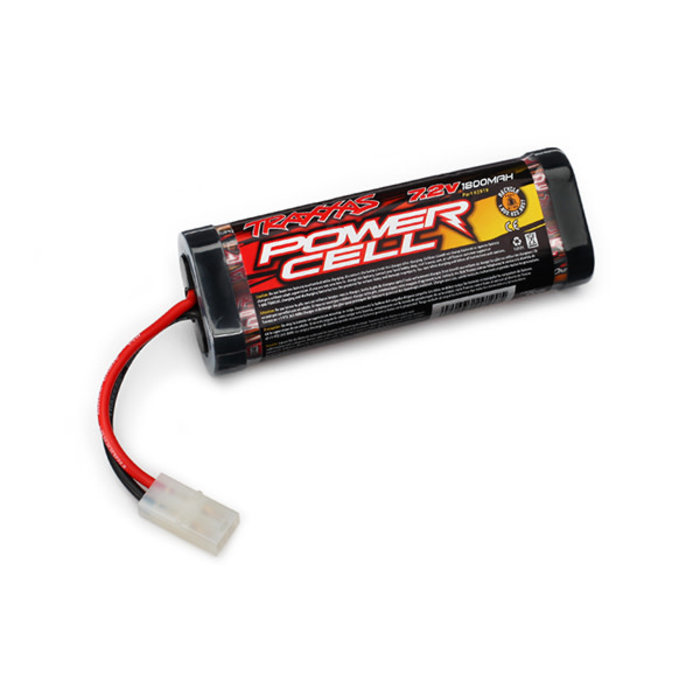 Traxxas 2919 - 1800mAh 7.2V 6-cell flat NiMH Battery, Power Cell (Sub-C)