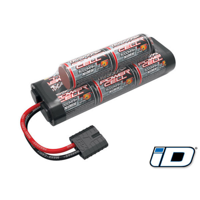 Traxxas 2963X - 5000mAh 9.6V 8-Cell hump NiMH Battery, Series 5 Power Cell iD®