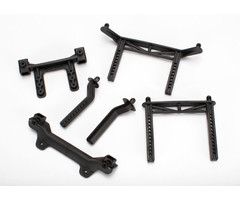 Traxxas 3619 - Body mounts, front & rear/ body mount posts, front & rear (adjustable)/ 2.5x18mm screw pins (4)