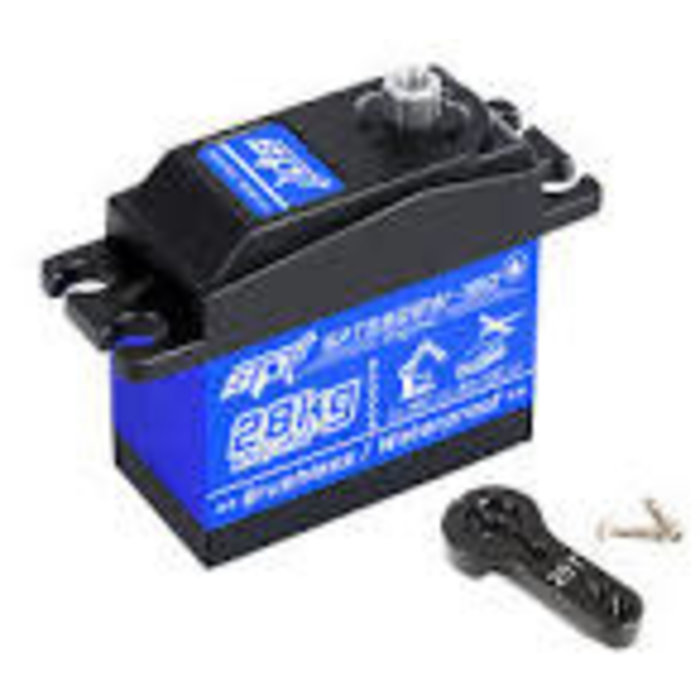 INTEGY C30397 - SPT5828W-180 28kg MG 40x20x40mm Digital Waterproof Brushless Servo w/ Horn