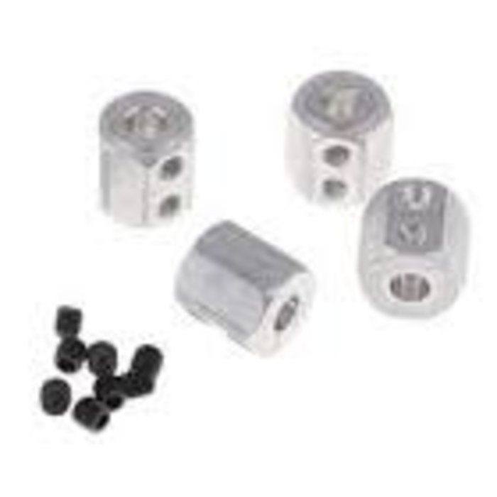 INTEGY C31084 - 12mm Hex Adapters (4) 14mm Long for 1/10 Scale w/ 5mm Axle Shafts