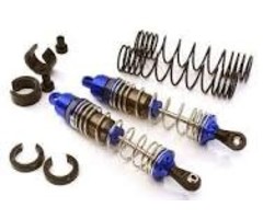 INTEGY C28476BLUE - Machined 90mm Front Alloy Shocks for Traxxas 1/10 Stampede, Rustler & Slash