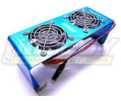 INTEGY C22400BLUE - Team Twin 12VDC Cooling Fan Stand for Chargers & Dischargers