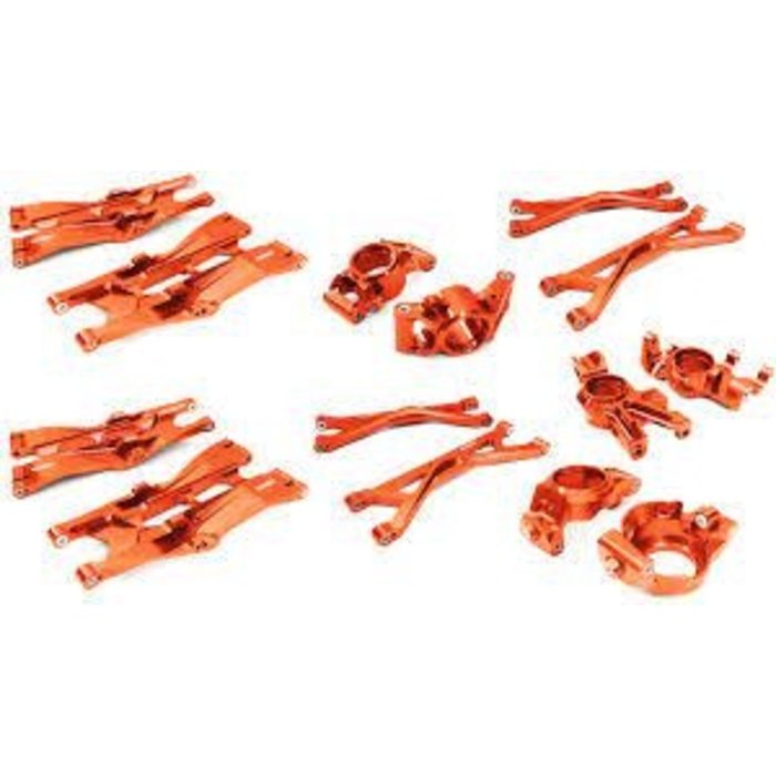 INTEGY C26835RED - Billet Machined Suspension Conversion Kit for Traxxas X-Maxx 4X4