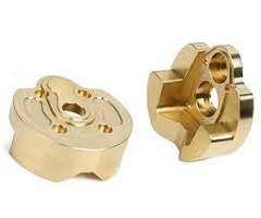 INTEGY C31104 - CNC Machined Brass 82g Each Portal Cover (2) for Axial 1/10 SCX10 III