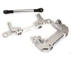 INTEGY C30058SILVER - Machined F&R Bumper Mounts w/ Steering Servo Mount & Linkage for Axial SCX10 III