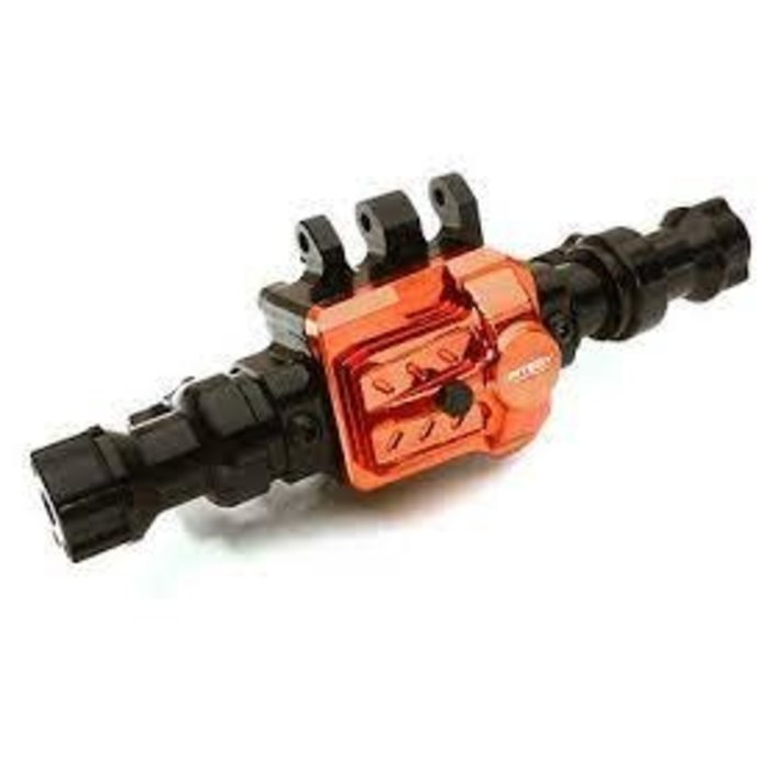 INTEGY C28002RED - Billet Machined Rear Axle Housing for Traxxas TRX-4 Scale & Trail Crawler