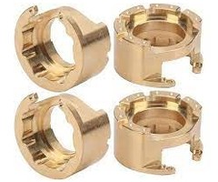 INTEGY C30808 - Brass Alloy 76g Ea Weight Add-On Set for Traxxas 1/10 TRX-4 Trail Crawler