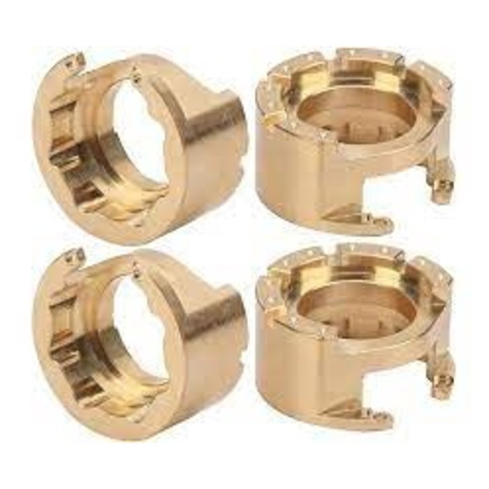 INTEGY C30808 - Brass Alloy 76g Ea Weight Add-On Set for Traxxas 1/10 TRX-4 Trail Crawler